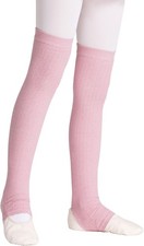 Girls Leg Warmer Knitted Workout Socks Ballet Athletic Legsleeve Dance Warm up