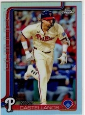 2025 Topps Chrome Baseball Nick Castellanos No. 226 Philadelphia Phillies