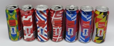 7 different cans SINGAPORE World Cup FIFA 2026 Coca-Cola & Zero Sugar 330ml cans