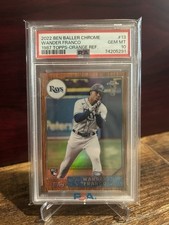 2022 Topps Chrome Ben Baller - 1987 Topps Baseball Wander Franco 17/25 PSA 10