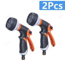 2 Pezzi Pistola Irrigazione Da Giardino 7 Getti Acqua Regolabile Esterno Doccia
