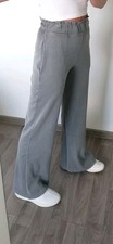 Zara Jogginghose Joggpants Weites Bein High Rise Grau XS 34 Vintage
