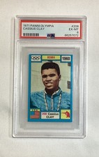CASSIUS CLAY MUHAMMAD ALI 1971 PANINI OLYMPIA CARD #208 PSA 6
