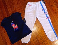 POLO RALPH LAUREN AUTHENTIC TODDLERS GIRLS BRAND NEW ORIGINAL 2Pc SET Sz 6X, NWT