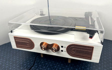 Danfi Audio Vintage Basics 2 TE-2030 Bluetooth 3-Speed Turntable White Rose Gold