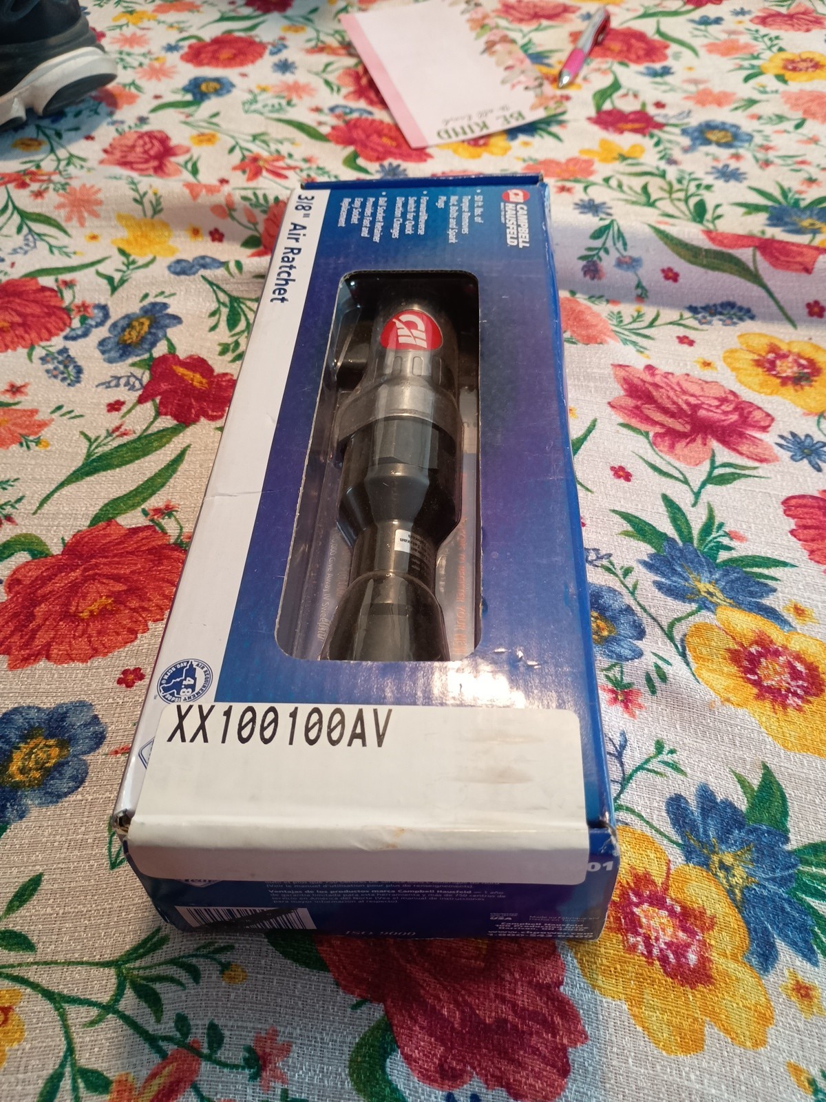 Campbell Hausfeld TL1001 Right Angle Air Ratchet 3/8" Drive.