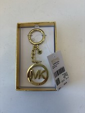 Michael Kors Round MK Key Fob Bag Charm Keychain