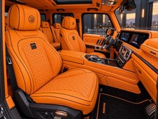 Mercedes-benz G63 Amg Brabus Style Orange Leather Seat Upholstery Kit