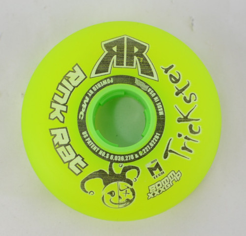Rink Rat Trickster Inline Hockey Wheels 80mm XXX-Grip Green 4-Pack (0410-435)