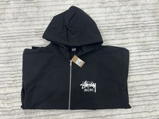 STUSSY STOCK LONDON ZIP HOODIE SIZE L
