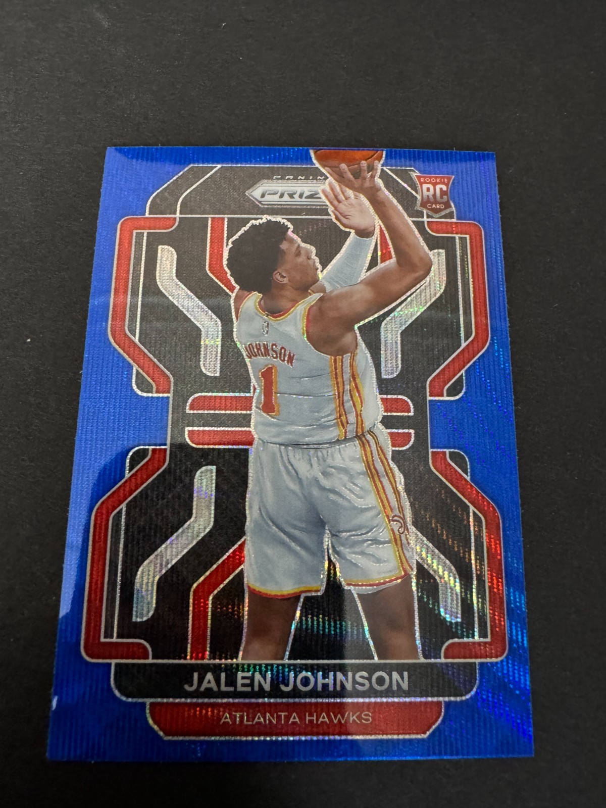 2021-22 Panini Prizm Jalen Johnson #305 RC Rookie Blue Wave