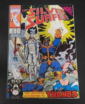 Silver Surfer (1987) #55 Infinity Gauntlet Crossover Warlock Thanos Marz Lim  NM