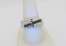 Mens Diamond Bands White Gold Natural Diamonds Wedding Ring 10k Size 10 R1080