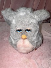 2005 Furby Emotronic Gray Pink Interactive Toy Read Description