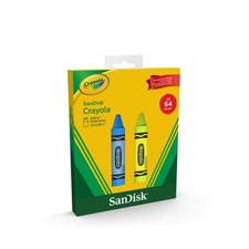SanDisk Crayola USB-C Flash Drive 64GB Cerulean Blue & Electric Lime - 2 PACK™