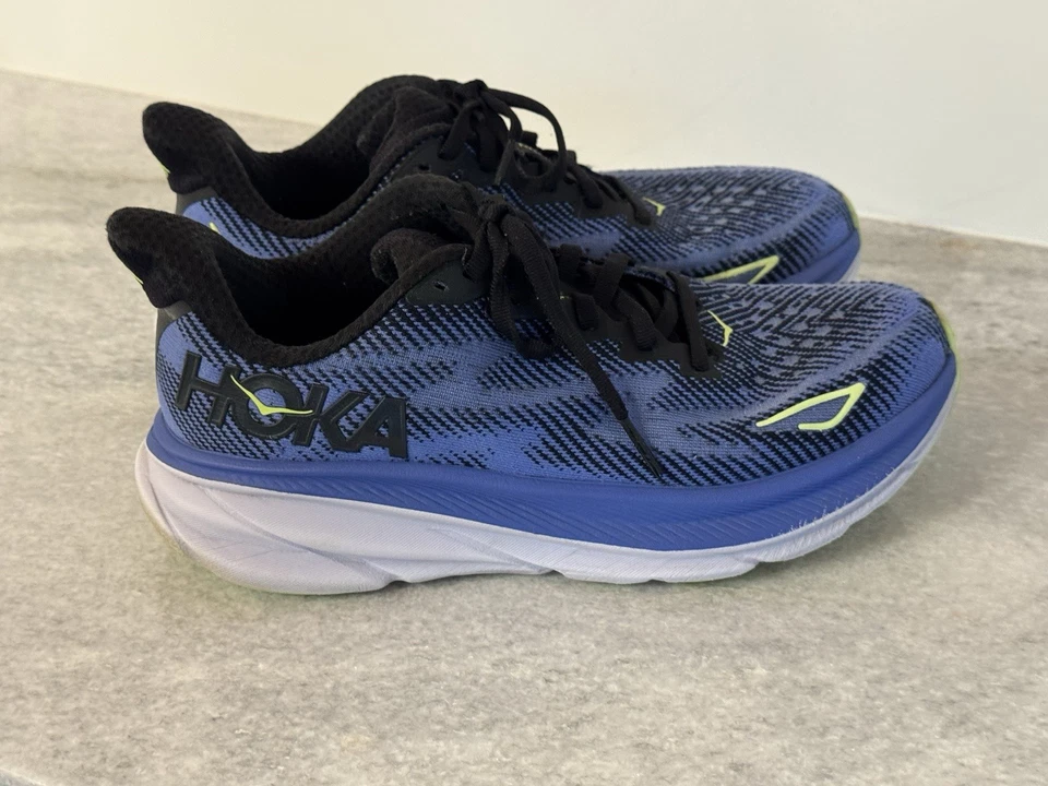 Zapatos Hoka One Clifton 9 'Black Stellar Blue' 1127896 BCKS (Mujer Talla 7B) Foto 3 de 4