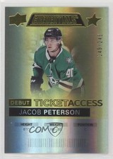 2021 Upper Deck Credentials Debut Ticket Access Yellow /249 Jacob Peterson y0i