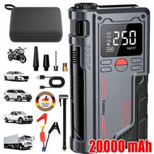 Starthilfe-Powerbank für Auto mit Kompressor,  20000mAh Starthilfe-Powerbank 12V