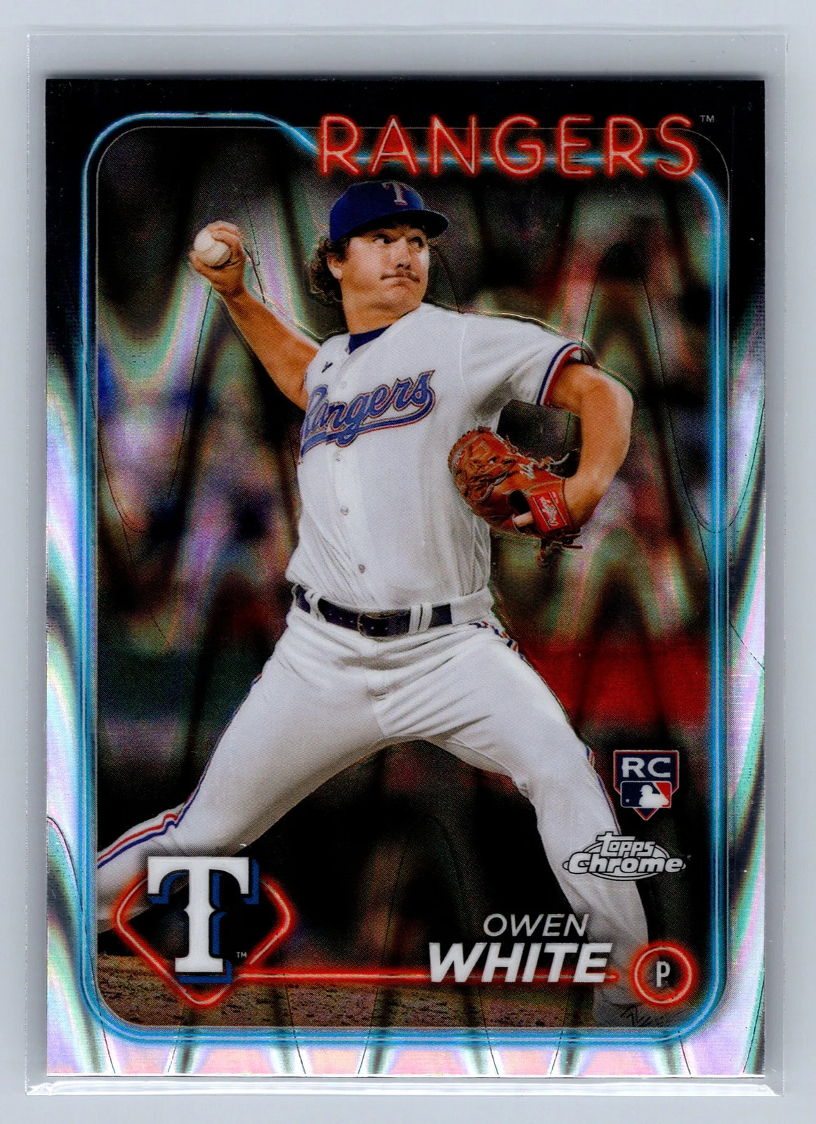 2024 Topps Chrome Owen White RayWave Refractor #211