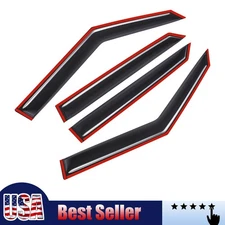 Rain Guards For Hyundai Venue 20-24 JDM 4Pcs Black Tape-on 4x