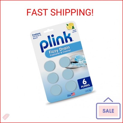 Plink Fizzy Drain Freshener and Cleaner, Prevents Clogs and Removes Odors in Hou