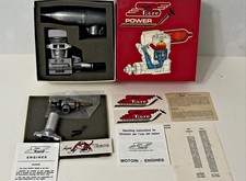 Vintage Super Tigre S61 Silver ABC RC Airplane Nitro Glow Engine with Muffler