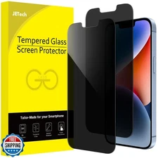 JETech Privacy Screen Protector for iPhone 16e 2025, iPhone 14 6.1-Inch, Anti
