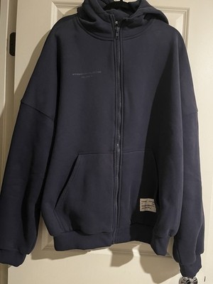 Comfrt Clothing 2XL Zip Up Hoodie Affirmation Collection Vol 9 Navy Oversized