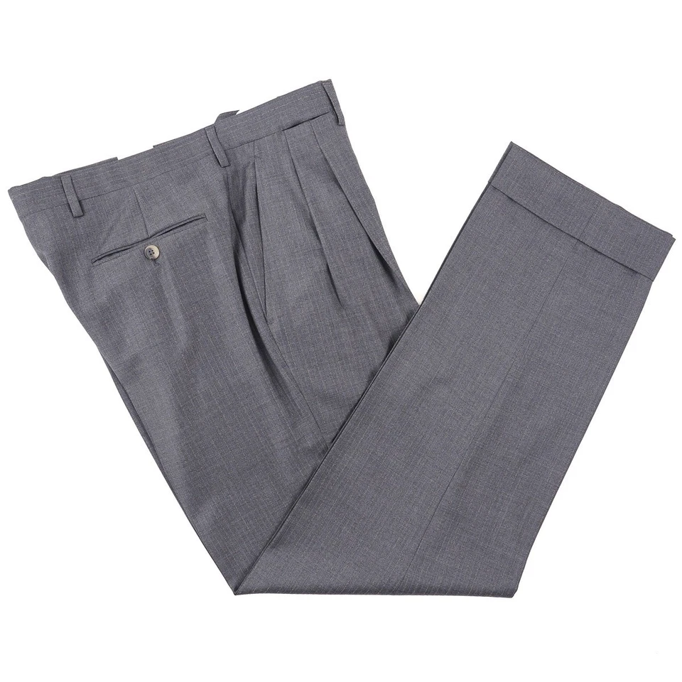 d'Avenza Mid Gray Stripe Super 150s Wool Suit Classic 40R (fits 42R) NWT - Image 2 of 4