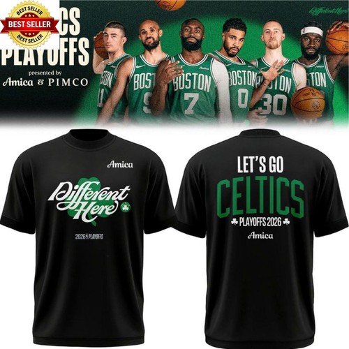 HOT ITEAM!! HEISSER NEUWARE! Boston Celtics Different Here 2026 Shirt S-5XL - Bild 1 von 4