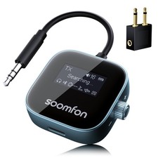 Airplane Bluetooth Adapter for Headphones 2-in-1 Bluetooth 5.3 Transmitter Re...