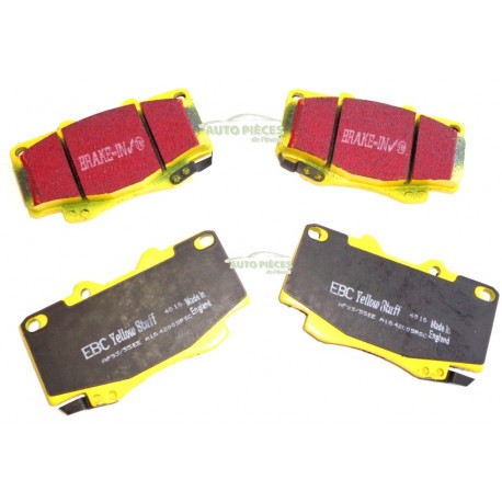 Plaquettes de frein avant EBC Yellowstuff Toyota Hilux : fini le fading en charge lourde !
