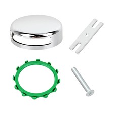 Chrome Plated Bathtub Overflow Drain Cover Kit,Snap-On Installation