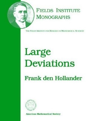 Large Deviations by Frank den Hollander - 9780821844359