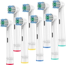 Replacement Toothbrush Heads Compatible with Oral-B Braun,8 Pack Professional El