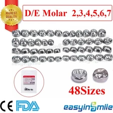 Dental Kids Crown Adult Temporary Crowns Stainless Steel Pedo Molar Crown Refill