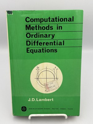Computational Methods In Ordinary Differential Equations By J.D. Lambert (1981)
