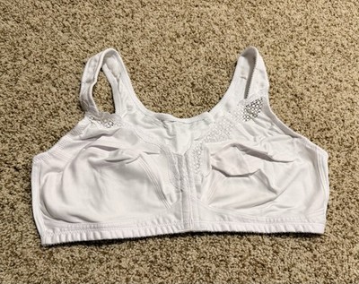 Exquisite Women s Front Close Bra White Size 42D