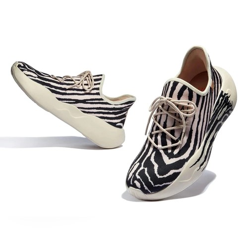 Men Size 6-11 UIN Slip On Shoes Canvas Comfortable Loafers "Zebra - Stripe" - Picture 7 of 8