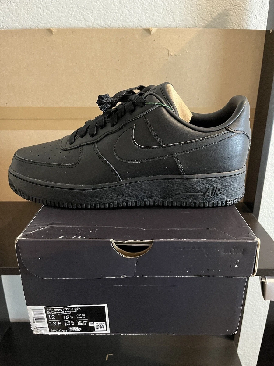 Air force 1 clearance black size 12
