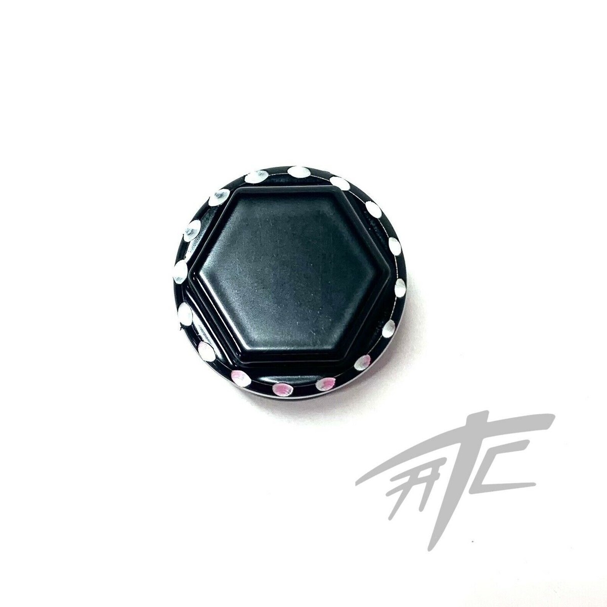BLACK CONTRAST DIAMOND CUT HEX EXHAUST PLUG 06-11 KAWASAKI