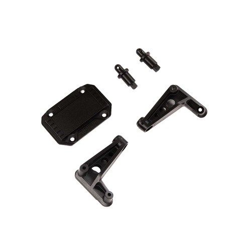 INTEGY V2 CNC Alloy Rear Bumper For Axial SCX-10, Dingo, Honcho - Scale Model RC Crawler Upgrade Part, Black - View #9