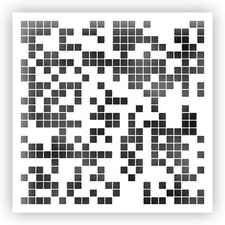 Squares Pattern 8 Pixels Stencil - Choose a Size - Laser-Cut Reusable Plastic