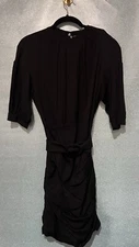 Maje Black Belted Pencil Dress Size 3