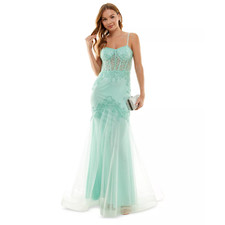 B DARLIN Juniors' Sweetheart-Neck Tulle Gown | 11/12