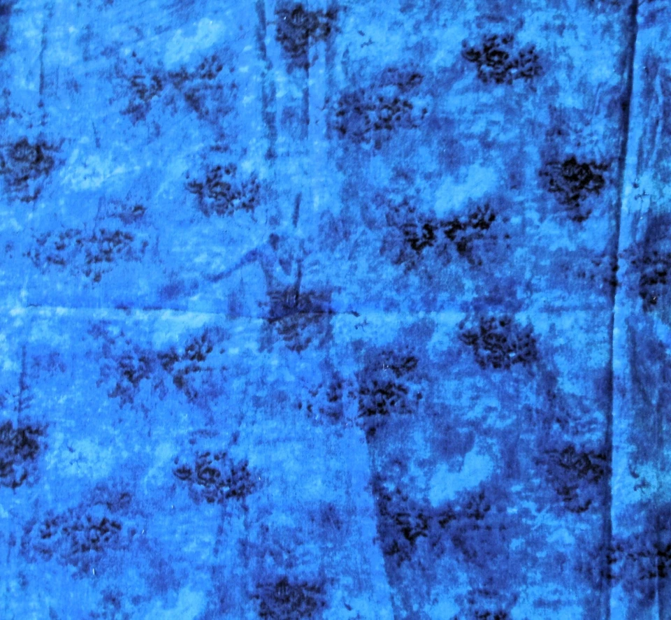 Cotton Fabric David Textiles Design by Beth Ann Bruske Marble Blue 2 Yard Piece - Image 2 of 2