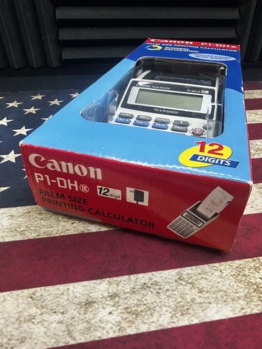 Canon Palm Size Printing Calculator P1-DH III Sealed 12 Digit Tax Business LOOK - Picture 3 of 5