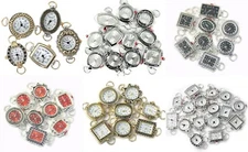 Blekon Collections Mix Watch Faces for Beading 5 PCs Loops and Battery Included