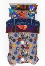 Sonic The Hedgehog "Sonic Prime" Kids Reversible Twin Bed Set-AB0D6X1YGJZ3