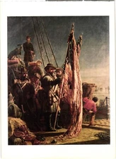 Oversized Postcard Return of the Flag Thomas Waterman Wood West Point Museum